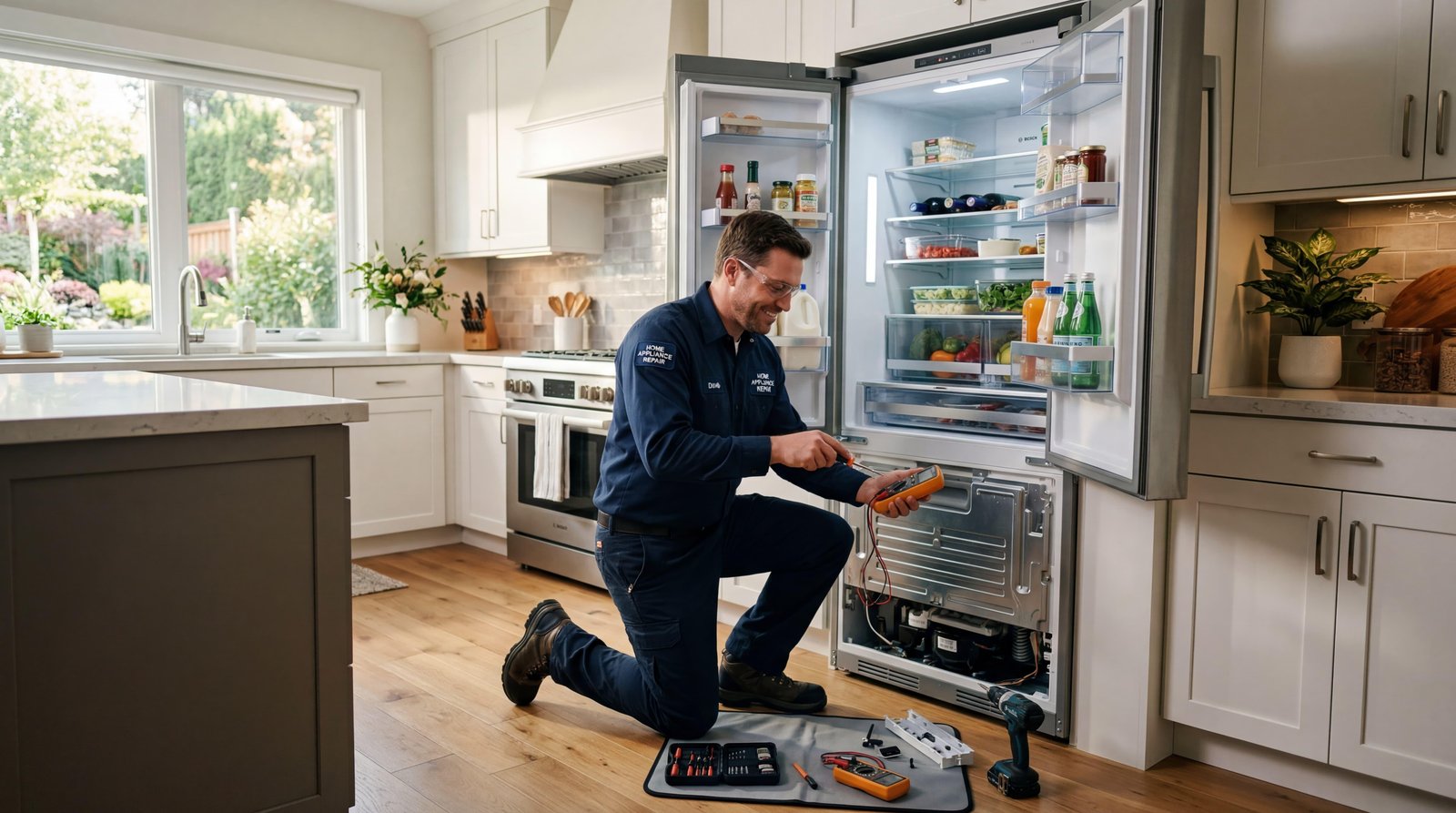 Home appliance installation and maintenance