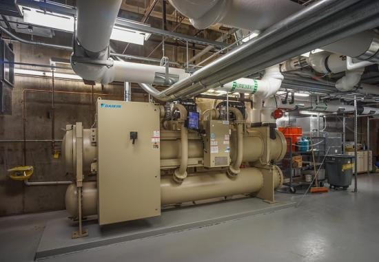 Industrial chiller plant being serviced by Perfect HVAC engineers